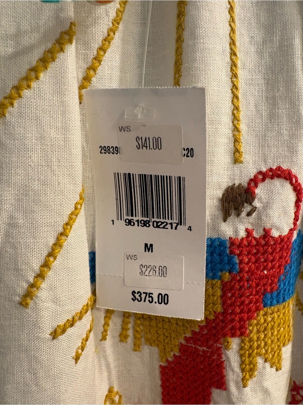NWT Farm Rio Macaw Tassel-Tie Embroidered Maxi Dress Size M - Picture 9 of 16